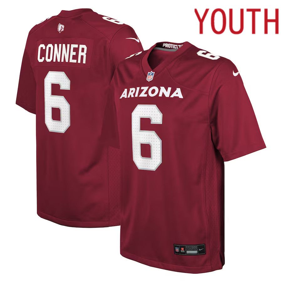 Youth Arizona Cardinals #6 James Conner Nike Cardinal Game Player NFL Jersey->women nfl jersey->Women Jersey